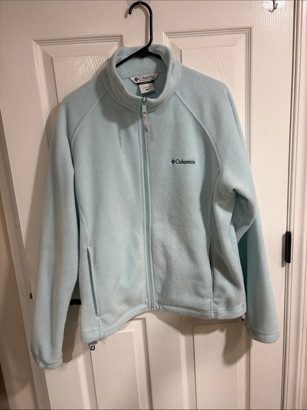 Columbia Pale Blue Full-Zip Fleece Jacket